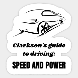 Speed And Power! Sticker